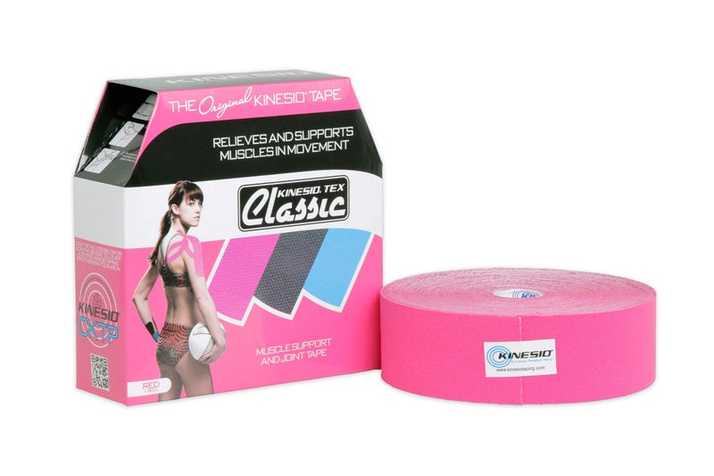Kinesio Taping Elastic Therapeutic Athletic Tape Tex Classic Bulk Roll Red 2 in x 103 ft